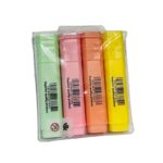 Pochette de 4 surligneurs couleurs pastel Office Line - Image 3