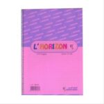 Cahier spirale 140 pages 5x5 70grs L'horizon